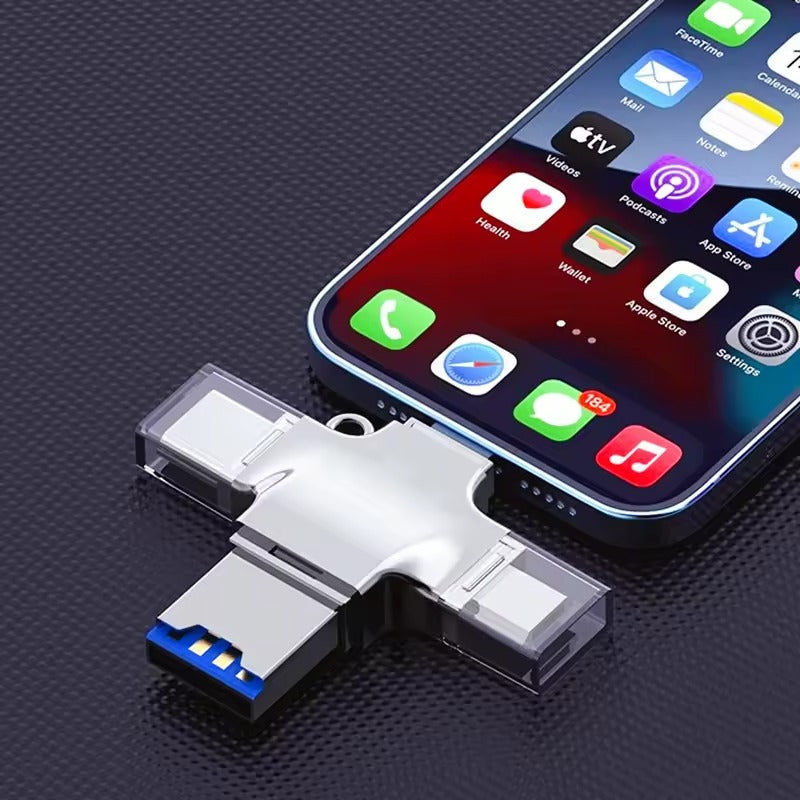 4 IN 1 SD-CARD READER - TRANSFER YOUR FILES DIRECTLY TO YOUR PHONE